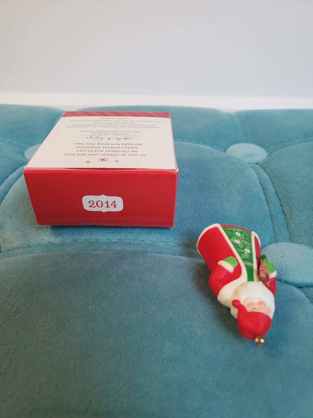 2014 Hallmark Keepsake Santa The Toy Bringer Miniature Ornament QXM8526